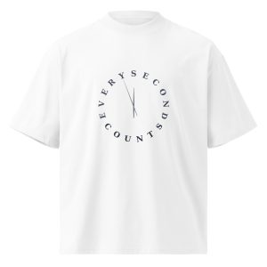 Unisex organic oversized high neck t-shirt