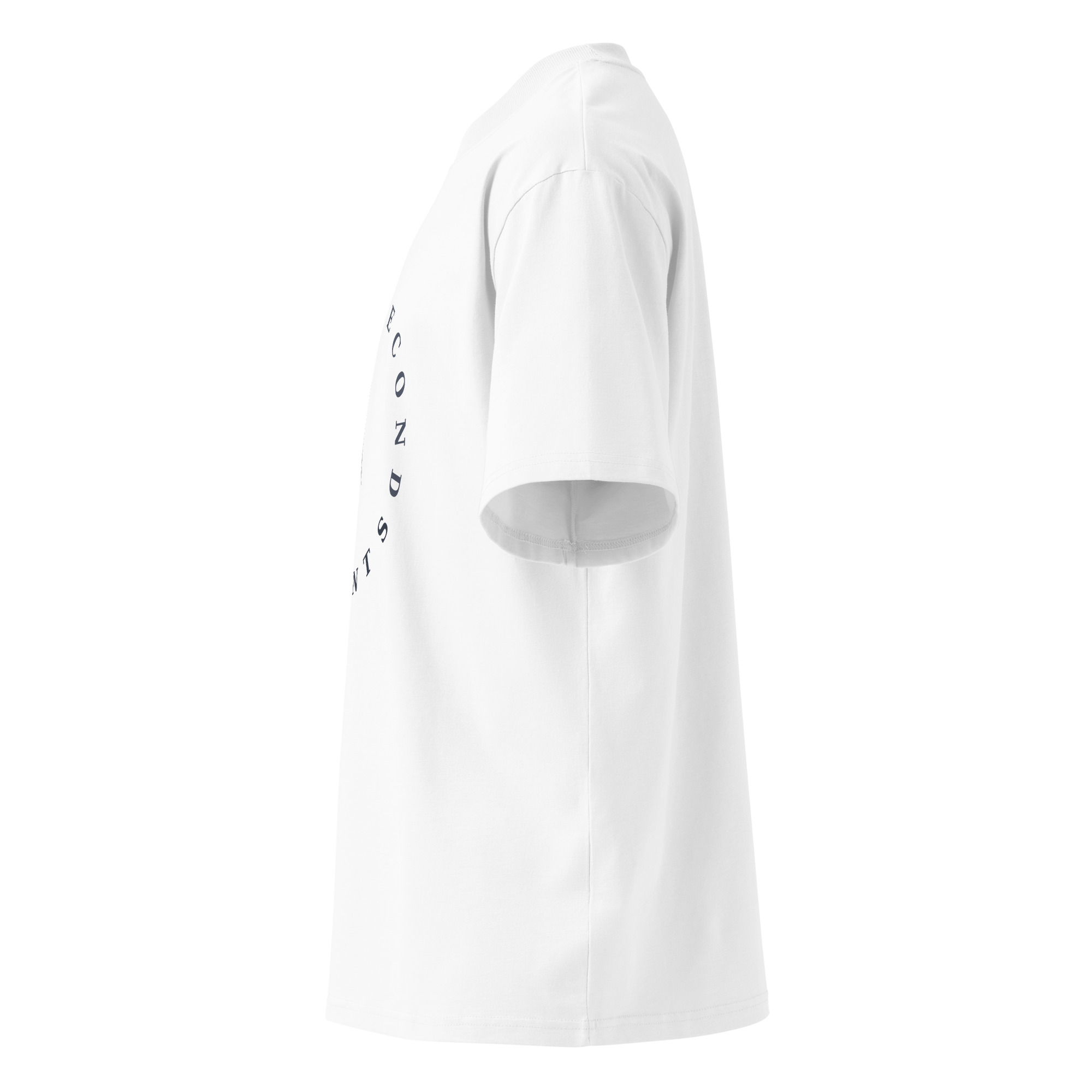 Unisex organic oversized high neck t-shirt - Image 3